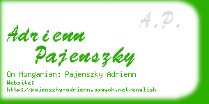 adrienn pajenszky business card